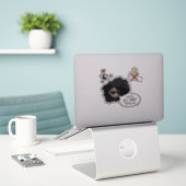 Blize, aber keine Touch Aufkleber (transparent) (Laptop auf Schreibtisch)