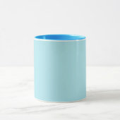 Blizzard Blau (einfarbige Farbe)  Tasse (Zentrum)