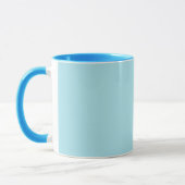 Blizzard Blau (einfarbige Farbe)  Tasse (Links)