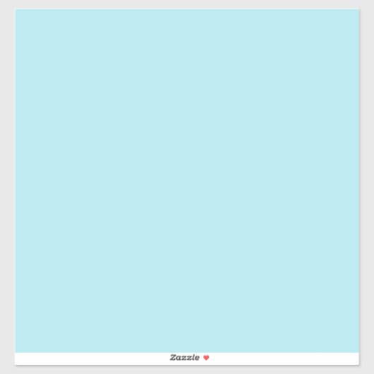 Blizzard Blau (feste Farbe) Aufkleber (Blatt)