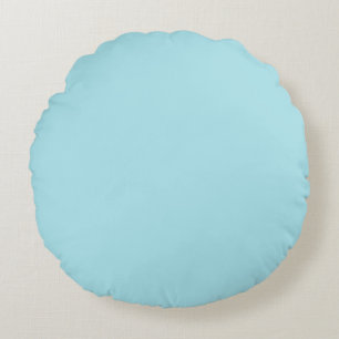 Blizzard Blau (feste Farbe) Rundes Kissen