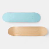 Blizzard Blau (feste Farbe) Skateboard (Horizontal)
