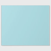 Blizzard Blue Solid Color Geschenkpapier (Flach)
