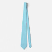 Blizzard Blue Solid Color Krawatte (Vorderseite)