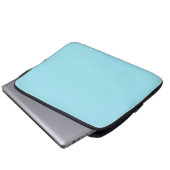 Blizzard Blue Solid Color Laptopschutzhülle (Vorne Knopf)