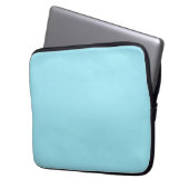 Blizzard Blue Solid Color Laptopschutzhülle (Vorderseite Links)