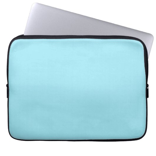 Blizzard Blue Solid Color Laptopschutzhülle (Vorderseite)