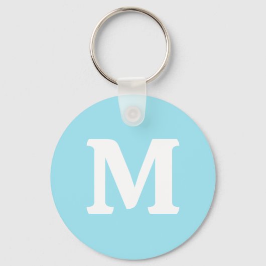 Blizzard Blue Solid Color Schlüsselanhänger (Vorderseite)