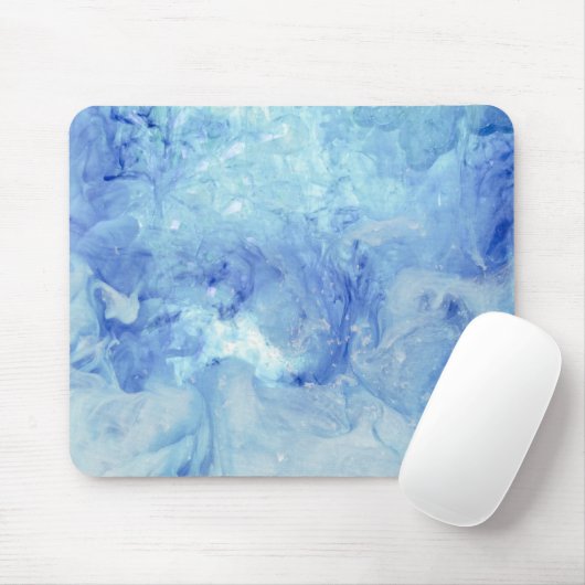 Blizzard-Kollektion - blau-weiß abstrakt Mousepad (Mit Mouse)