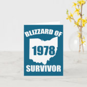 Blizzard Of 1978 Survivor Funny Ohio Winter Snowst Karte (Gelbe Blume)