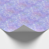 Blizzard of Snow, Glitzern und Eis gefroren Geschenkpapier (Ecke)
