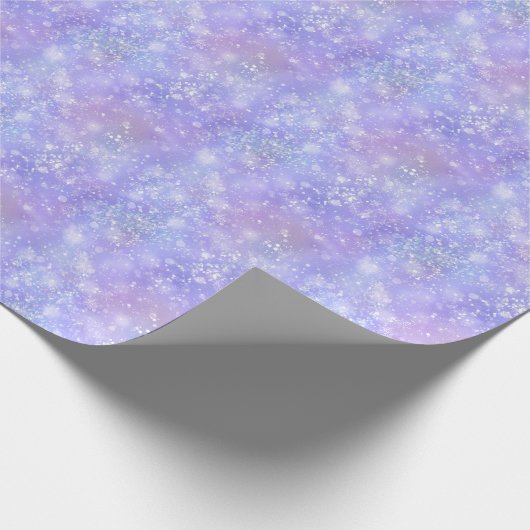 Blizzard of Snow, Glitzern und Eis gefroren Geschenkpapier (Ecke)