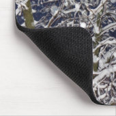 Blizzard Tree mit schneebedecktem Foto Mousepad (Ecke)