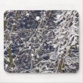 Blizzard Tree mit schneebedecktem Foto Mousepad (Vorne)