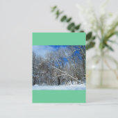 Blizzard Trees Oil Postkarte (Stehend Vorderseite)