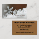 Blizzard von 2009 visitenkarte (Vorne/Hinten)