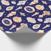 Blizzards und Baubles Geschenkpapier (Ecke)