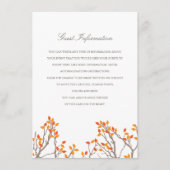 Blizzful Branches Wedding Begleitkarte (Vorderseite)