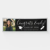 BLK & GRAY 2026 | Graduation Banner with Photo (Horizontal)