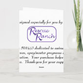 Blk Leopard Santa Feiertagskarte (Rückseite)