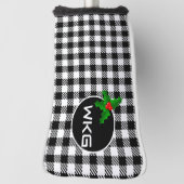 Blk/White Custom Golf Blade Putter Abdeckung Golf Headcover (Rotieren 90)