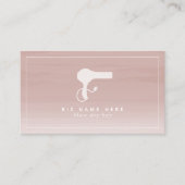 Bllow Dry Bar Cosmetologin Blush Ombre Visitenkarte (Vorderseite)