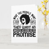 BLM - Amerika so gut wie sein Versprechen Karte (Gelbe Blume)