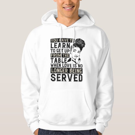 BLM - Aufstehen, wenn keine Liebe serviert wird Hoodie (Vorderseite)