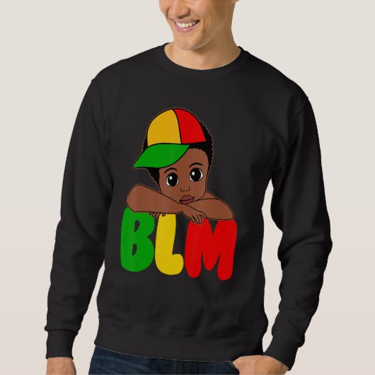 BLM Black King Black History Melanin African Black Sweatshirt (Vorderseite)