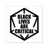 BLM Black Lives sind kritisch [B&W] Permastempel (Design)