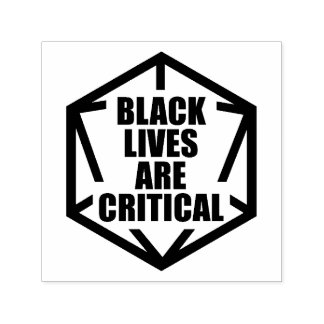 BLM Black Lives sind kritisch [B&W] Permastempel