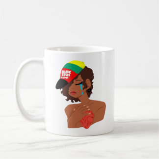 BLM Black Woman's Tränen Tasse