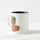 BLM Black Woman's Tränen Tasse (Vorderseite Links)