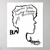 BLM design - 3. platz - Billie Mercado Poster (Vorne)