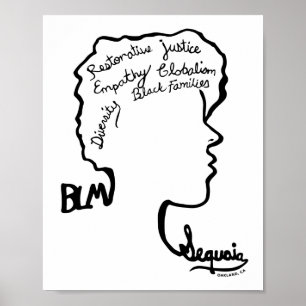 BLM design - 3. platz - Billie Mercado Poster