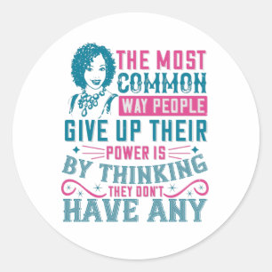 BLM - Gib den Power nicht auf Runder Aufkleber