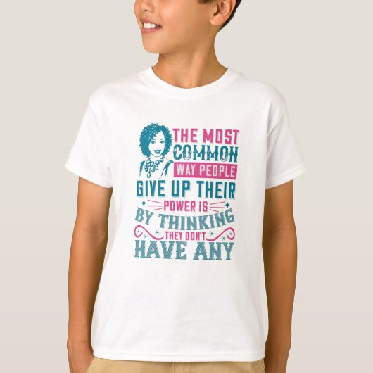 BLM - Gib den Power nicht auf T-Shirt (Vorderseite)