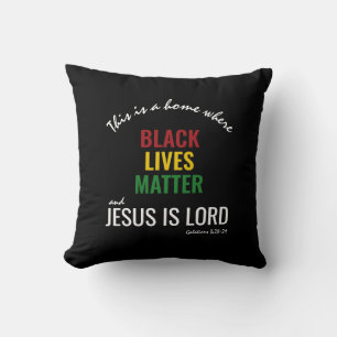 BLM JESUS IST LORD Black History Month Kissen