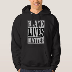 BLM Minimalistisch Blck History Monat gestört Hoodie