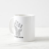 BLM-NAMEN KAFFEETASSE (Vorderseite Links)