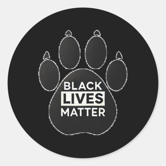 Blm Pawprint Stickermagnetpin Sticker (Vorderseite)