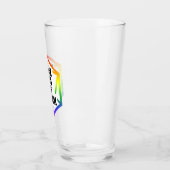 BLM Schwarze Leben sind kritisch [LGBTQ+] Glas (Links)