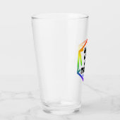 BLM Schwarze Leben sind kritisch [LGBTQ+] Glas (Rechts)