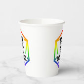 BLM Schwarze Leben sind kritisch [LGBTQ+] Pappbecher (Links)