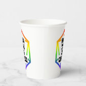 BLM Schwarze Leben sind kritisch [LGBTQ+] Pappbecher (Rechts)