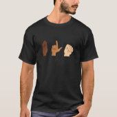 BLM Sign Language ASL Equality Geschenk T-Shirt (Vorderseite)