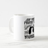 BLM - Vorrang für sich selbst gerettet Kaffeetasse (Vorderseite Links)