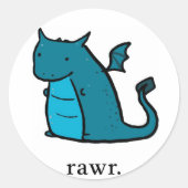 Blob Dragon Stickers (Vorderseite)