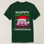 Blob Fish Frohe Weihnachten Niedliche Feierliche W T-Shirt (Design vorne)