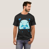 Blobfisch Liebe (Blau) T-Shirt (Vorne ganz)